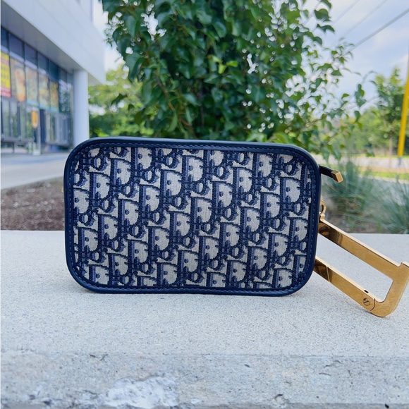 Dior Oblique Diorquake Clutch Blue - Picture 3 of 8